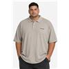 P Club Polo Uomo Manica Corta 5xl Beige T shirt Taglie Forti Maglietta 3 bottoni cotone