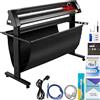 VEVOR Plotter da Taglio Vinile Semiautomatica con Luce Guida a LED, Modello KH-1350A 1350mm Potenza 95W Taglierina per Plotter Vinile per Adesivi per Auto, Segnali Stradali, Palloncini, Caschi, ecc.