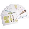 VBESTLIFE 20 pezzi 3D carta modelli stampo di carta penna 3D per penna di st