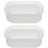 2 Pcs Stampo Ovale in Silicone Per Fioriera Stampi Fioriere Cemento