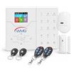 SKYNET ITALIA KIT ALLARME GSM GPRS 4G LAN TCP-IP CON CENTRALE TOUCH APP MOBILE VIDEOCONTROLLO.