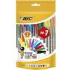 BIC Cristal Multicolor, borsa di penne 20 + 7 bolígrafos multicolore
