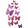 Non specificato Charming 12pz Adesivi Murali Farfalla Facile Installazione per Touch Personale