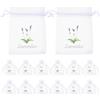 20 Pcs Bustina Di Tessuto Sacchetto Per Lavanda Sacchetti Organza