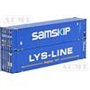 Acme 95044 Set di 2 casse furgonate da 45 piedi ''Samskip'' e LYS-LINE HO 1:87