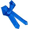 Emila Cravatta blu elettrico royal slim sottile stretta uomo cucita a mano elegante