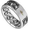 CESARE PACIOTTI ANELLO UOMO BLAZE PAVE' ARGENTO 925 JPAN5040B-24 MISURA DITO 24
