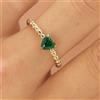 S'Agapõ Sagapo Anello Cuore Verde Acciaio Oro Donna Regolabile Regalo Amore SDZ130 Nuovo