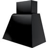 ELLECI PLANO KGPB8040M Cappa Aspirante Filtrante a Parete 3 Velocità Nero 58 dBA