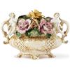 Capodimonte Centrotavola con Fiori in Porcellana Capodimonte Artigianale