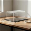 Teca Trasparente per Gechi Ventilato Scatola Trasparente per Rettili Portatile