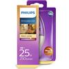 PHILIPS DIMMABLE LED 4W= 25W 250 LUMEN WARM WHITE E14 A+ (OFFERTA 2 LAMPADINE)