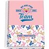 Dohe - Quaderno A5 (Copertina ricoperta - interno 5 mm) - Pink Panther - Modello Team