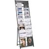 VEVOR Espositore da Terra per Brochure, Espositore per Brochure Riviste 20 Scomparti, Supporto Portariviste da Pavimento Portacataloghi 490x333x1545 mm, per Ufficio Fiere Biblioteche Ufficio Postale