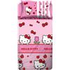 Hello Kitty, Set Lenzuola Letto Singolo, Completo Letto Singolo, Lenzuolo Sopra,