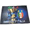 bandiera inter campioni in poliestere 90 cm x145cm stampato, asta omaggio