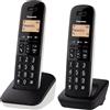 PANASONIC KXTGB612JTW 2 X TELEFONO CORDLESS DUO BLOCCO CHIAMATE NERO/BIANCO