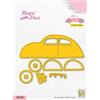 Nellie's Choice Fustella, Fustella di Forma Auto, 8 x 7.5 cm, 13 Pezzi, per Creare Biglietti, Natale, Scrapbooking, Fai da Te, DIY
