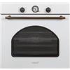 CATA MRA7108WH - Forno Elettrico da Incasso Rustico Bianco - Classe Energetica A - 7 Funzioni e Programmatore di Cottura Meccanico - Forno a Convezione con 5 Livelli di Altezza e 60 L di capacità