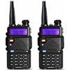 BAOFENG 2X RADIO BAOFENG UV-5R VHF/UHF 5W RICETRASMITTENTE DUAL BAND 400-520 Mhz SOFTAIR