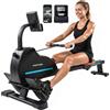 SPORTNOW Vogatore Magnetico con 16 Livelli di Resistenza, 130 kg, Arancione