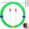 VirtuGro 20m Sonda Passacavi Sonda Elettricista 4 mm con 2 Molla di Guida