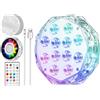 Qoolife 4" 20LED Magnetic Submersible LED Light - Accoppiamento con