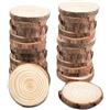Relota 18 pezzi Dischi Legno Grezzo, Legno da Decorare Diametro 8-10cm