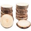 Relota 18 pezzi Dischi Legno Grezzo, Legno da Decorare Diametro 5-6cm
