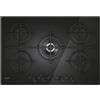 CANDY CVG74WTB PIANO COTTURA GAS SU VETRO TEMPERATO 75CM NERO 5 ZONE