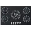 STAYLUX Piano cottura STAYLUX da Incasso a Gas 5 fuochi 90 cm C9-50BTF-VETRO NERO/GHISA