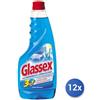 Glassex 12x Bundle Glassex Vetri E Multiuso 500 Ml.Ricambio Ammoniaca B
