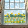 Adesivo rosone giallo resistente allo sbiadimento 60x30 cm PVC doppia faccia dec