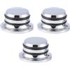 No 3Pcs Chitarra In Metallo Top Hat Tone Tuning Manopole Per Chitarra Elettr5612