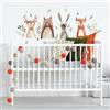 RoomMates RMK4020SCS - Decalcomanie da parete per acquerello Woodland Critters Peel and Stick