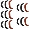 15 Pcs Adesivi Per Barba Finta Baffi Castani Attaccati Attaccare Il Costume Con