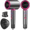 AIUNAOM Phon Asciugacapelli Ionico 2200W Silenzioso Diffusore Concentratore Viaggio Casa