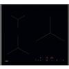 AEG TN63IP0BFB - Piano cottura a induzione, 60 cm, 3 zone di cottura, SenseBoil & SenseFry, FlexiBridge, sistema Hob2Hood, funzione PowerBoost e pausa, comandi scorrevoli indipendenti, nero
