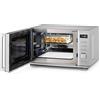 CASO MG 20 Cube Ceramic - Forno a Microonde 2 in 1 senza piatto girevole con grill da 1000W - Capacità 20L, 13 programmi automatici, con blocco di sicurezza per bambini, CUBE Controller - argento