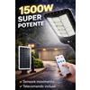 Faro LED solare 1500W Lampione Stradale Crepuscolare Pannello Solare Giardino