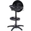 Barbecue Elettrico 2In1, 2000W, Con Piastra Ceramica 41Cm, Resistenza Integrata,