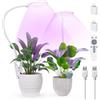 Grevoxy Lampada per piante LED a spettro completo - Grow Light 56 LED,