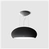 ELICA SEASHELL BL/F/80 NERO OPACO CAPPA A ISOLA FILTRANTE 400m³/h 67dB