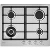 CANDY CHG6BF4WTX PIANO COTTURA A GAS 60CM 4 FUOCHI ACCIAIO INOX