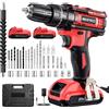 MHPRO Trapano Avvitatore Batteria 21V, Avvitatore a Batteria con 2 Batterie da