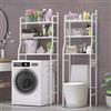 Scaffale Bagno Sopra Lavatrice 155x65x25 3 Ripiani Mobile Bianco Salvaspazio