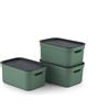 Rotho Kunststoff AG Rotho Jive Dekobox Set di 3 contenitori da 5 l con coperchio, in plastica