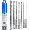 S&R Industriewerkzeuge GmbH S&R 7 Punte Trapano Sds-Plus per Muro Cemento Pietra Granito per