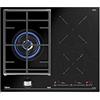 Teka Plaque Mixte Teka 112570112 60 cm Noir (3 Feux à gaz)