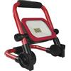 EMOS - Faretto LED a batteria ACCO, 20 W, impermeabile IP54, portatile, luminosità dimmerabile 1650 lm, bianco freddo 6500 K, 12 ore di autonomia, batteria da 5000 mAh, power bank - rosso/nero